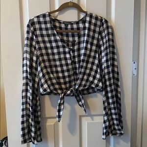 Checkered Crop Top